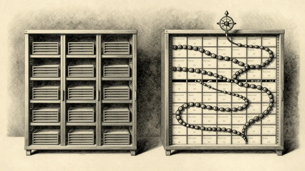 Contrasting static and dynamic batching of LLM requests in a server rack, with a predictive classifier guiding efficient scheduling.