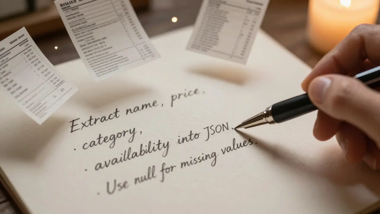 Data Extraction Prompts in Generative AI: How to Structure Outputs into JSON and Tables