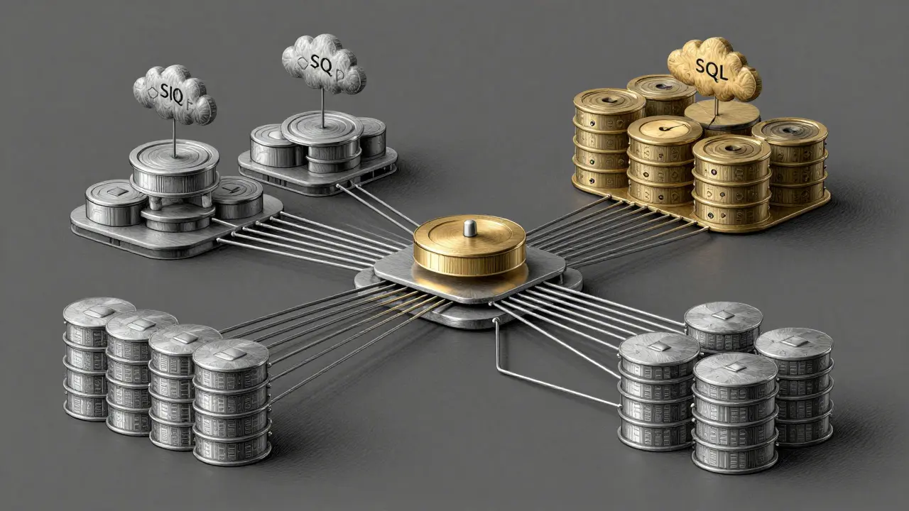 Database network with vector and SQL systems connected
