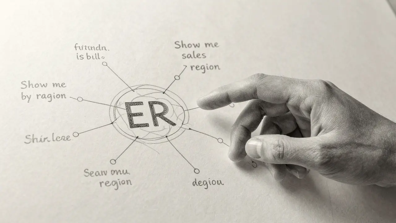 Natural Language to Schema: How to Prompt Databases and ER Diagrams Effectively