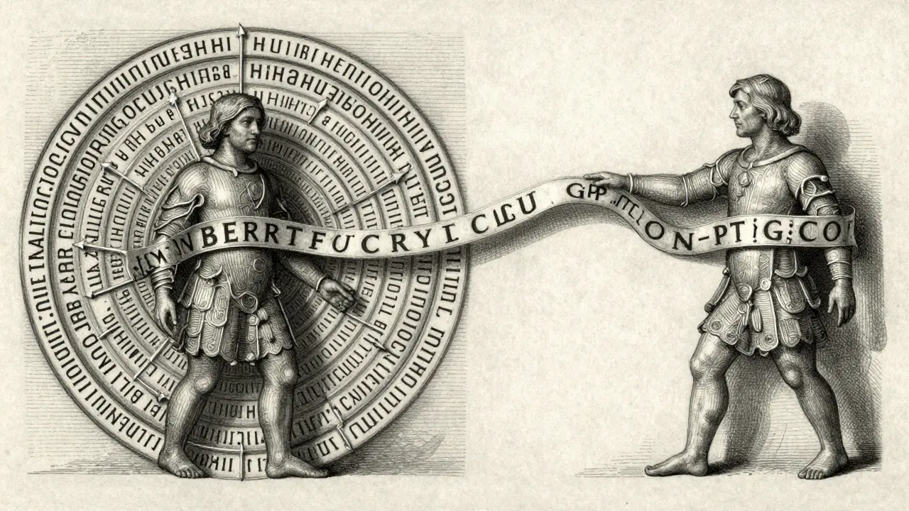 Split metalpoint illustration comparing bidirectional and unidirectional AI models