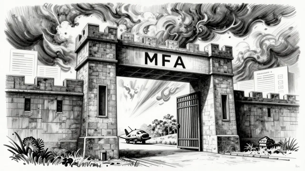 Fortified digital gate blocking cyber threats