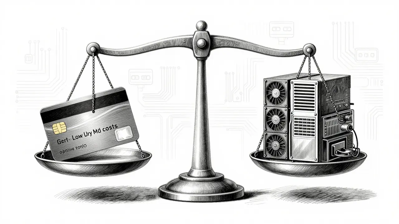 Scale balancing credit card against GPU servers for cost analysis
