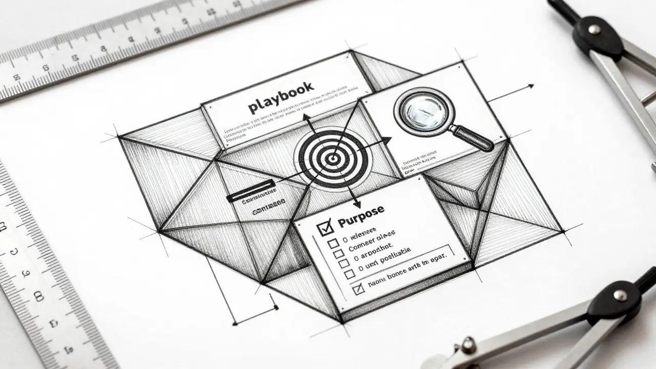 Detailed metalpoint blueprint of structured prompt documentation