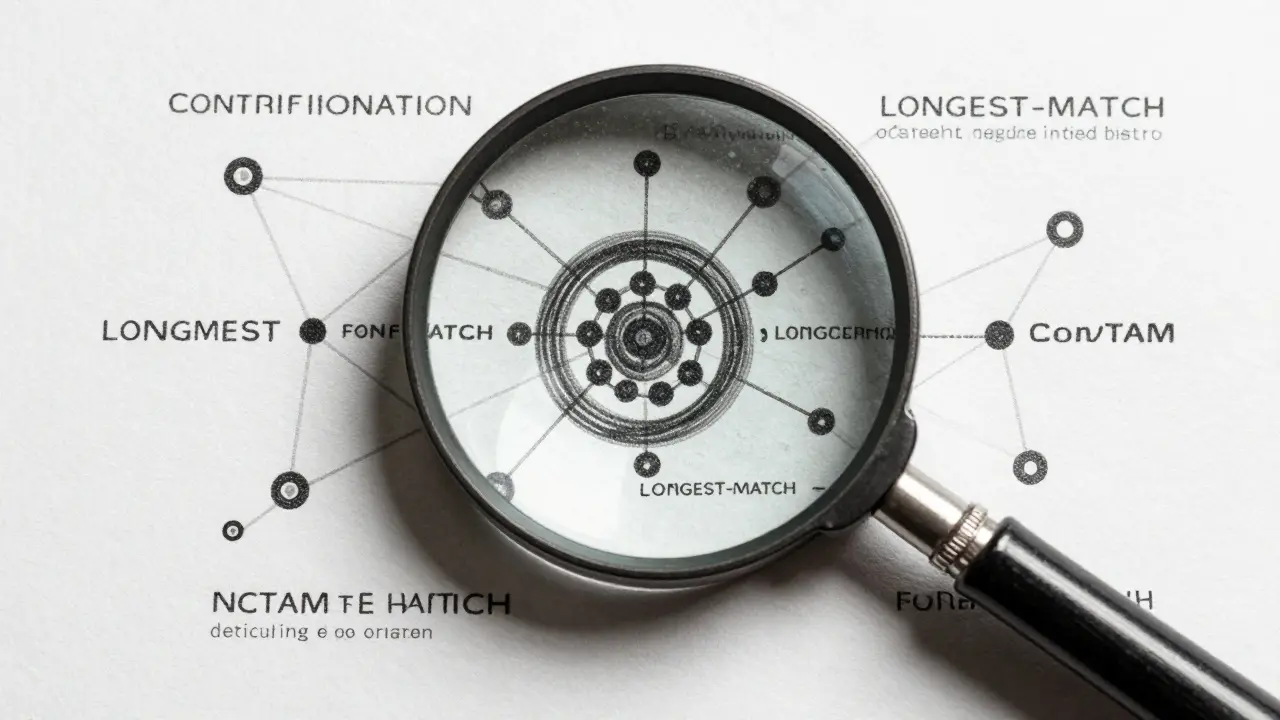 Metalpoint drawing of a magnifying glass analyzing data contamination networks