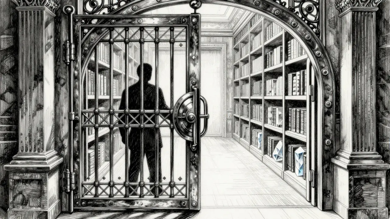 Metaphorical gate showing strict data access controls