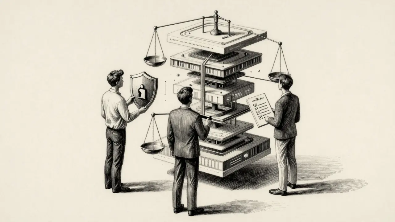 Three agents validating software architecture layers