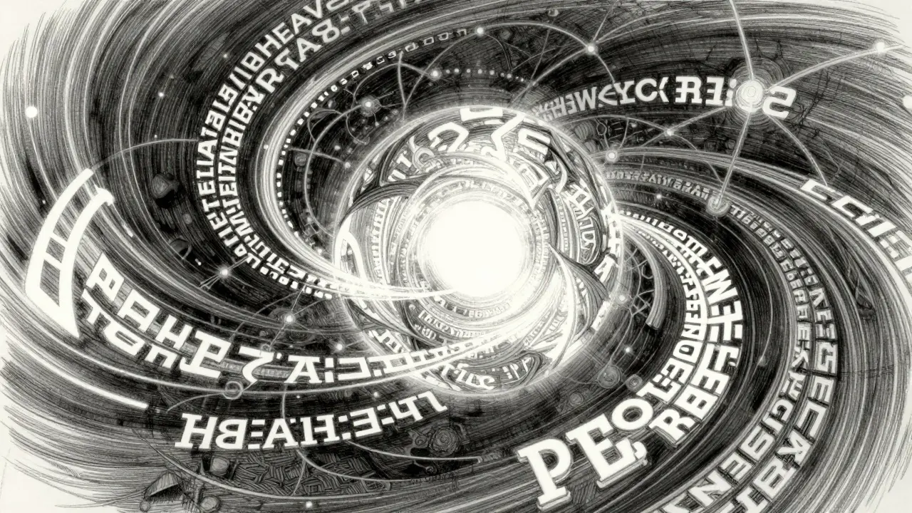 Abstract orb with swirling patterns for dynamic tokenization