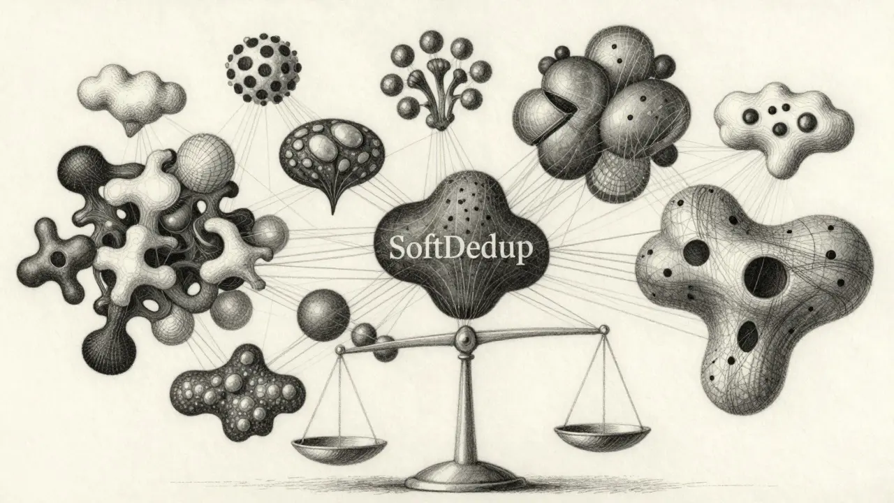 Abstract vector space showing semantic connections and weighting