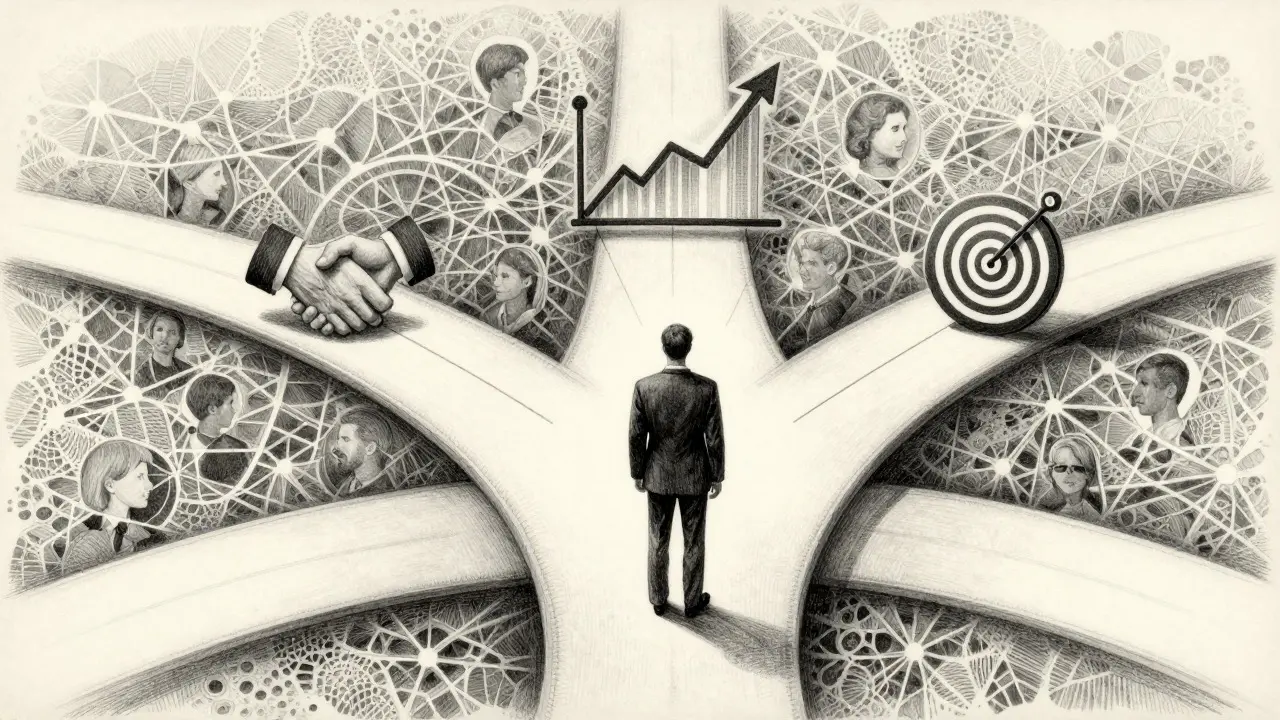 Conceptual art showing personalized sales pathways