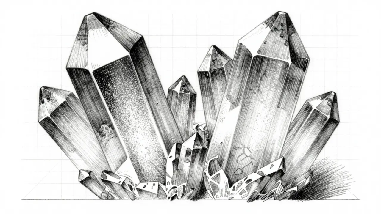 Overlapping crystal structures representing fuzzy text similarity
