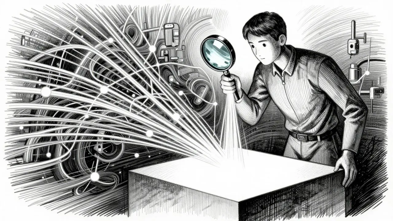 Metalpoint art of an agentic AI selecting accurate data from a stream for reliable answers