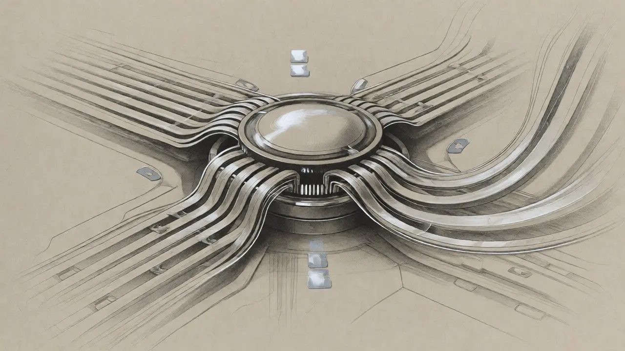 Drawing showing continuous data batching flowing into a central GPU hub.