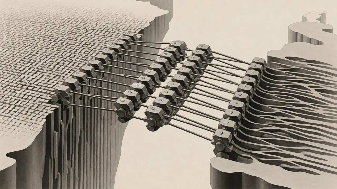 Artistic depiction of encoder-decoder alignment for translation tasks.