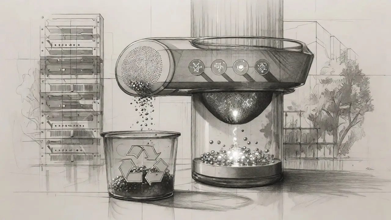 Conceptual visualization of data filtering, retention policies, and privacy stewardship.